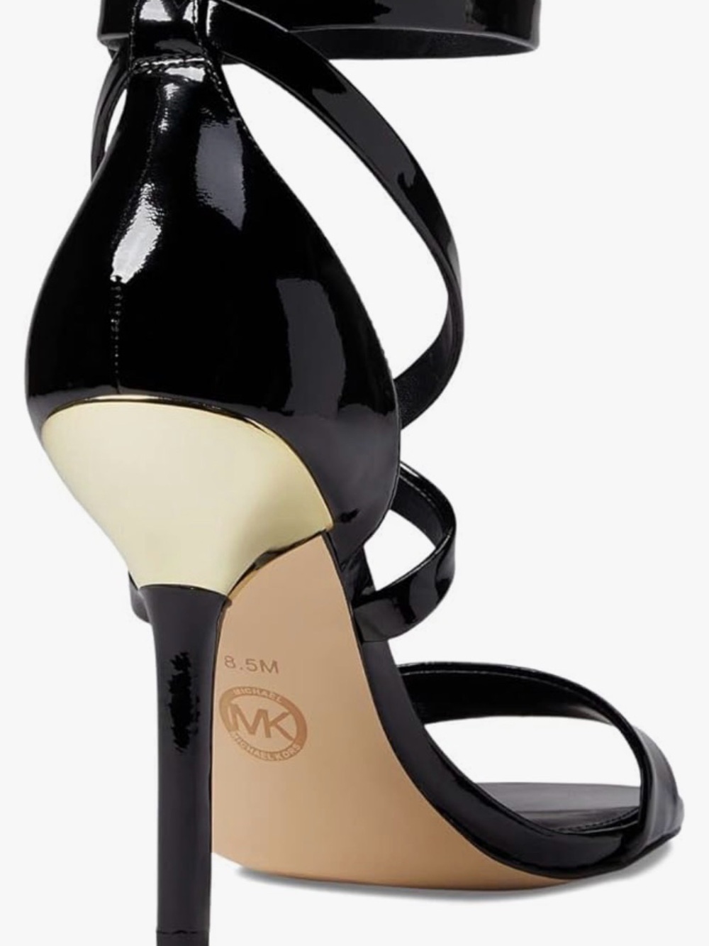 Michael Kors Black Patent Leather Ankle-Strap Heels - Picture 5 of 8